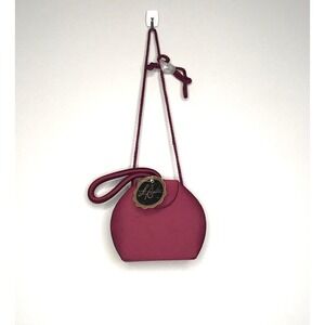 La Regale Vintage Burgundy Satin Evening Bag Wristlet Shoulder Bag NWT Quiet Lux